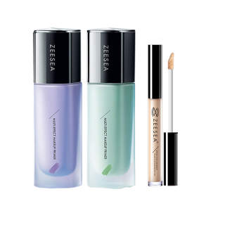 ZEESEA Multi Effect Correcting Primer & Primer Makeup Sets Flawless Poreless Evening Skin Tone
