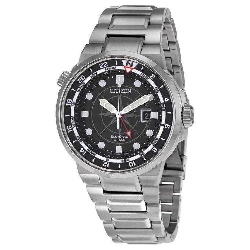 CITIZEN Dress 200m Waterproof Light Powered Quartz Movement Stainless Steel Strap Watch 44mm