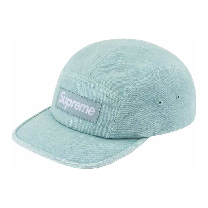 Supreme Supreme 100% Cotton Denim Baseball Caps Unisex Mint Green
