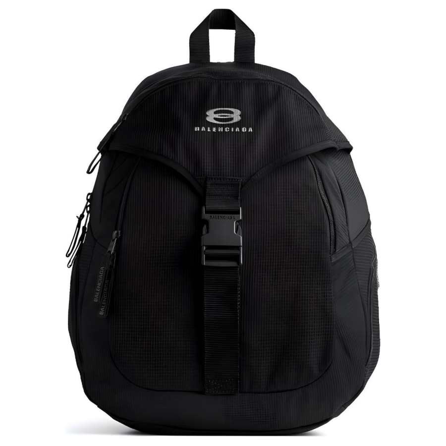Balenciaga Fabric Backpack Large Men's Black