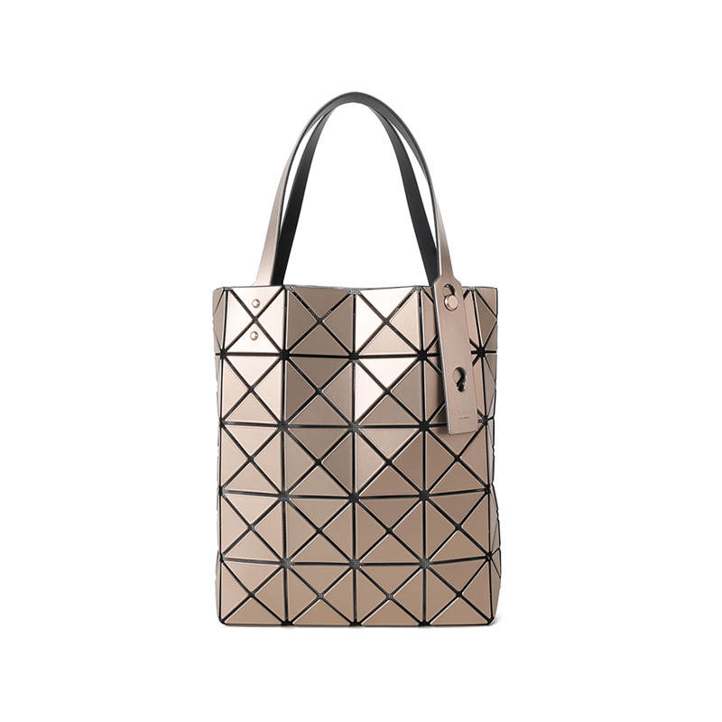 ISSEY MIYAKE Lucent Boxy PVC Tote Bag, Shopping Bag, Handbag Unisex Champagne Gold