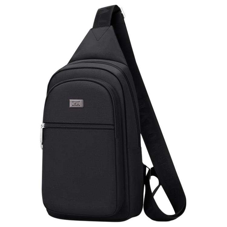 SEPTWOLVES Oxford Shoulder Bag, Crossbody Bag Medium Men's Black
