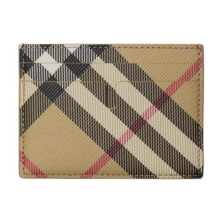 Burberry Cotton Blend Card Holder Card Holder Women's Sand