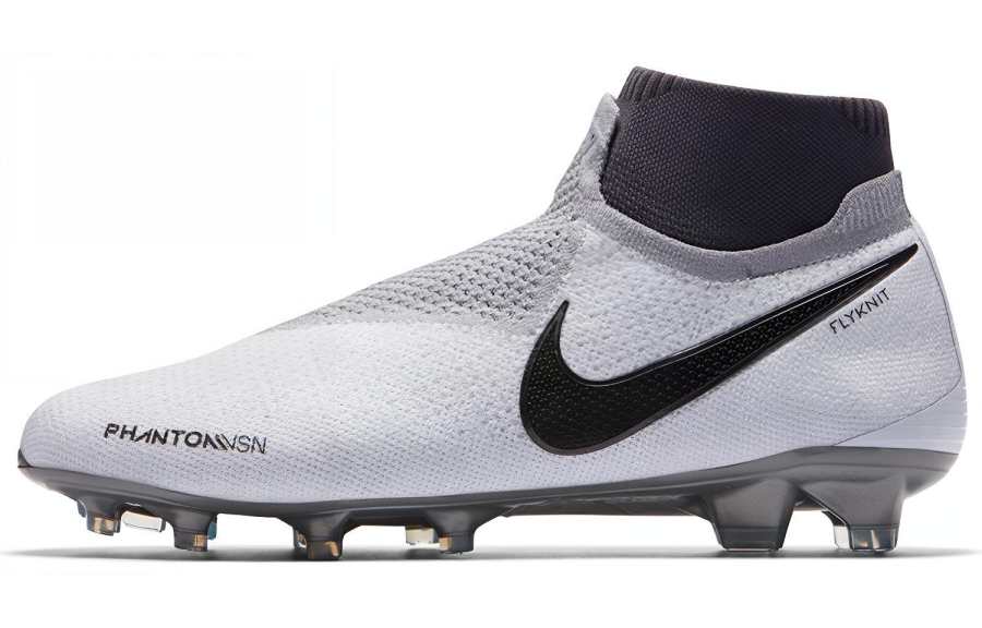 Nike Nike FG Firm Ground Slip Resistant Abrasion Resistant Slip Resistant Abrasion Resistant Soccer Shoes Men's White Gray