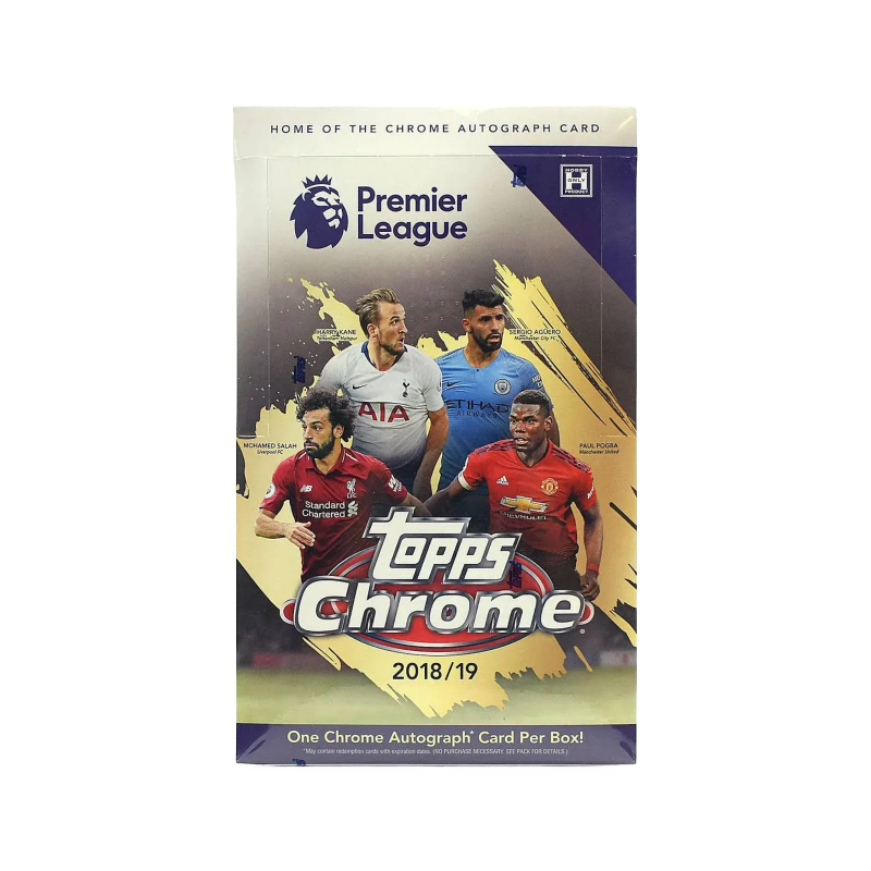 Topps 2018/19 Chrome Premier League EPL Soccer Ball Soccer Hobby Case Sports Cards Full Box