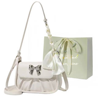 JIANGLIDA Pu Crossbody Bag Regular Women's Black/White