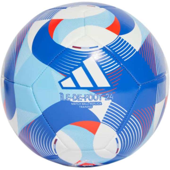 Adidas Adidas Size 5 Soccer Ball TPU Machine Stitched Soccer Ball Unisex White, Sun Red, Royal Blue