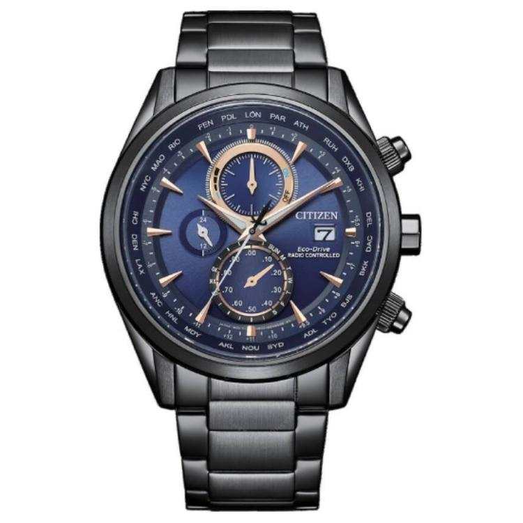 CITIZEN 100m Waterproof Light Powered Quartz Movement Stainless Steel Strap Watch 43 Mm