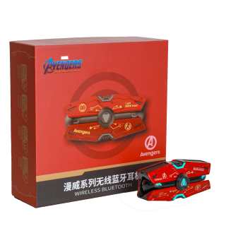 MARVEL BF11 Long Battery Life, Smart Noise Cancellation, Bluetooth 5.4 Cool And Flashy Mecha Half In ear