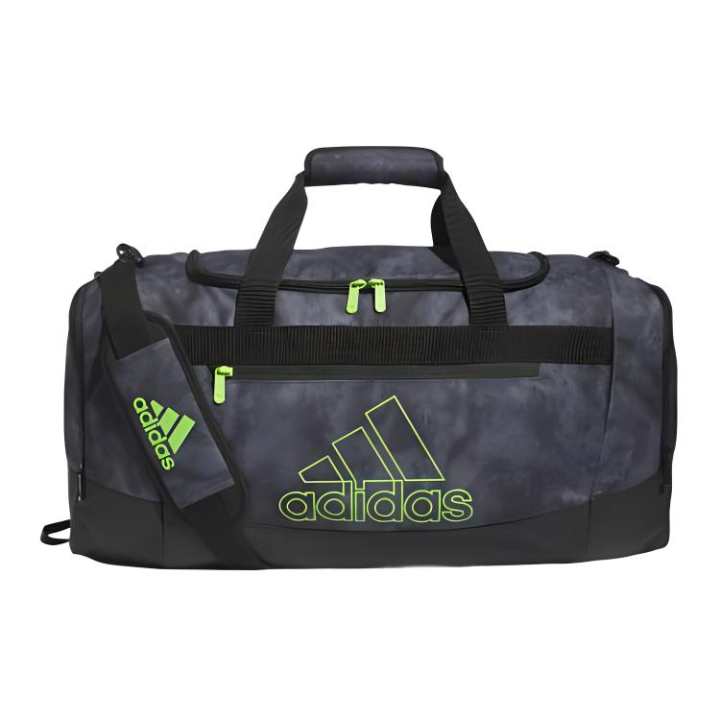 Adidas Adidas Polyester Gym Bag Medium Unisex Gray/Semi Shimmer Green/Black