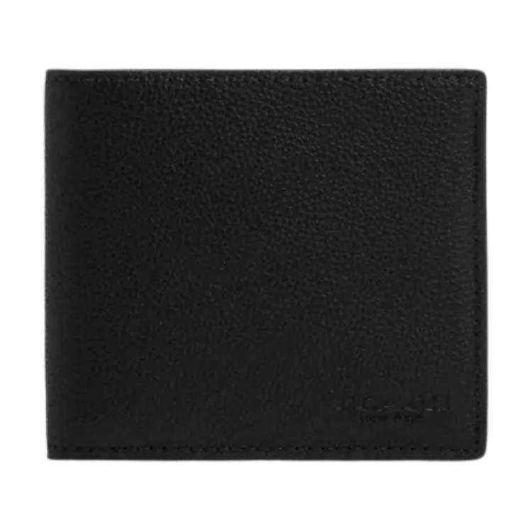 COACH COACH Smooth Calfskin Wallet Men's Black