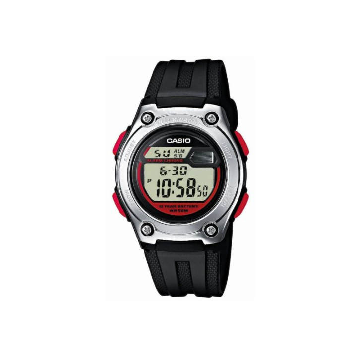 CASIO CASIO Kids VINTAGE Series 37mm Black Watch W-211-1BVES