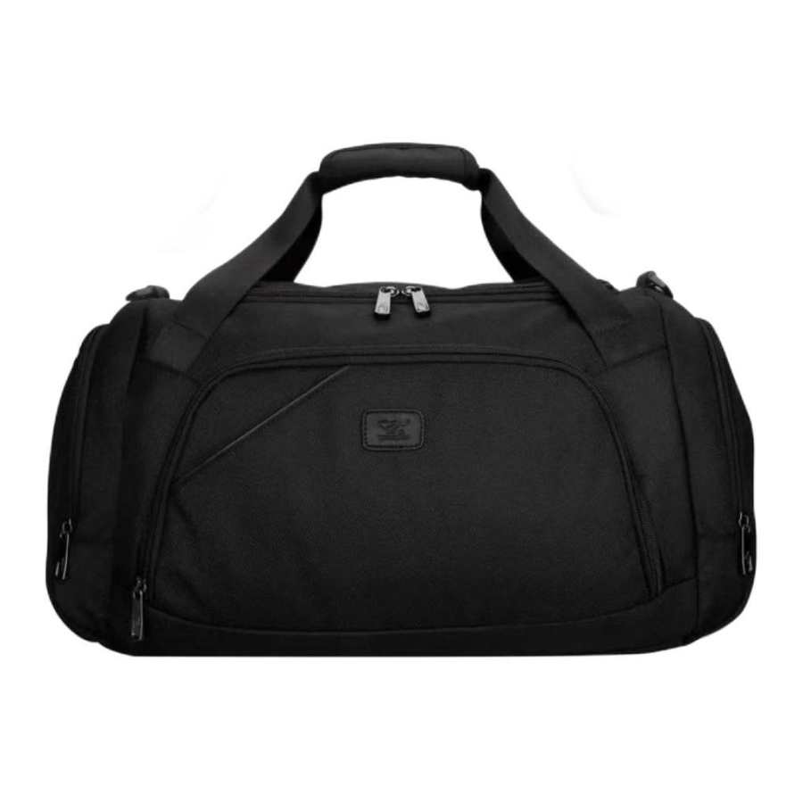 SEPTWOLVES Oxford Fabric Travel Bag Gym Bag Men's Black