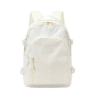 Shouldcat Oxford Backpack Large Unisex Black/Gray/Khaki/Ecru/Blue/Gray & Pink