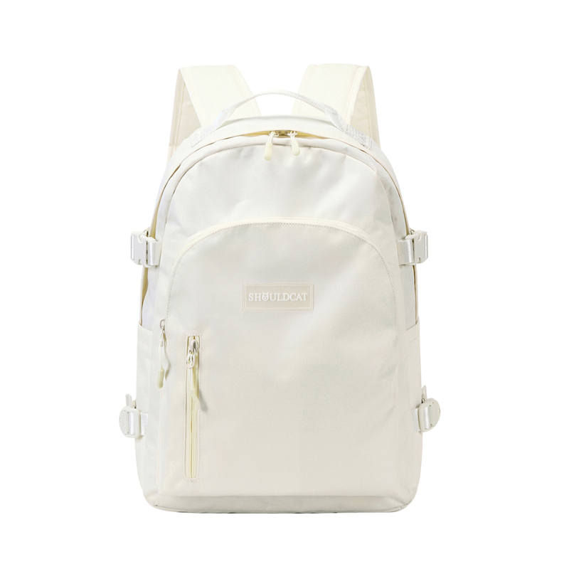 Shouldcat Oxford Backpack Large Unisex Black/Gray/Khaki/Ecru/Blue/Gray & Pink