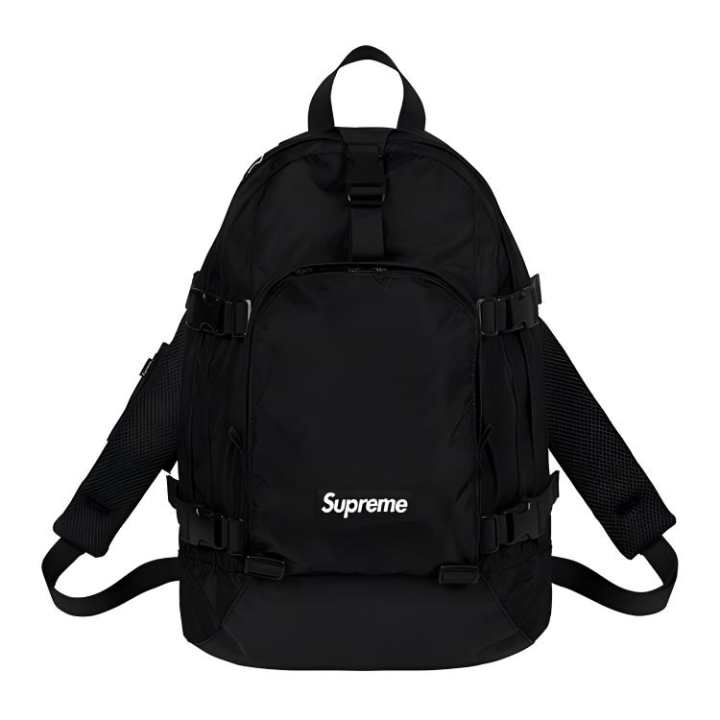 Supreme Supreme Polyester Travel Bag Backpack Regular Unisex Black