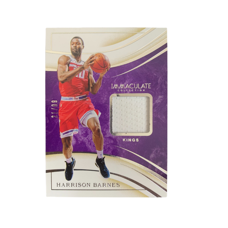 PANINI 2019 20 IMM Harrison, Barnes, King 21/99 Parallel, Game Used Jersey, Star Card, Card Condition Pass Sports Cards