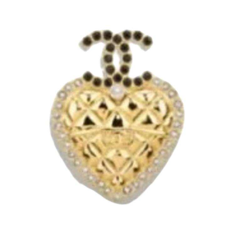 CHANEL Metal Brooches Women's Gold