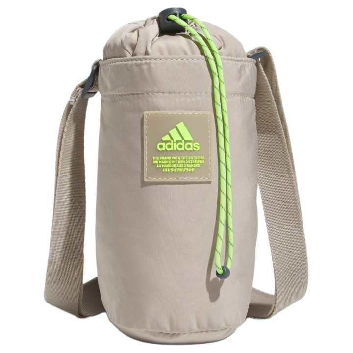 Adidas Adidas Polyester Shoulder Bag, Crossbody Bag Unisex Beige & Lemon