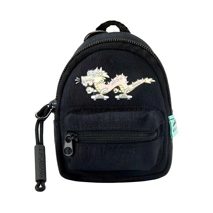 Li-Ning Li Ning Li Ning X Steven Harrington Zip Closure Fabric Earphone Case Regular Unisex Black