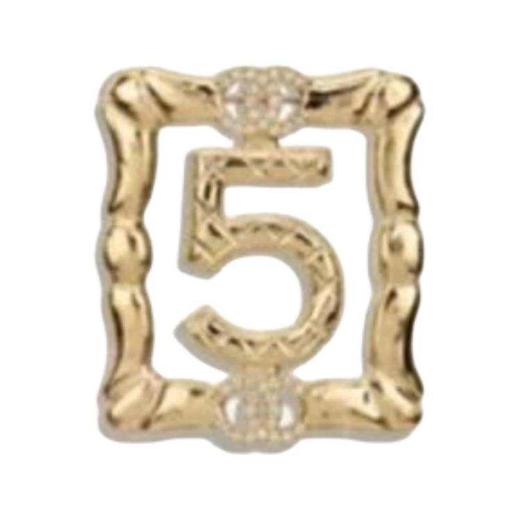 CHANEL Metal Brooches Women's Gold