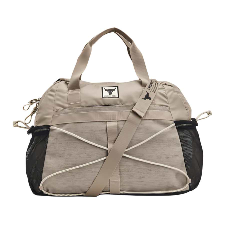 Under Armour Polyester With Nylon Portable One Shoulder Crossbody Gym Bag Small Women's Taupe & Black