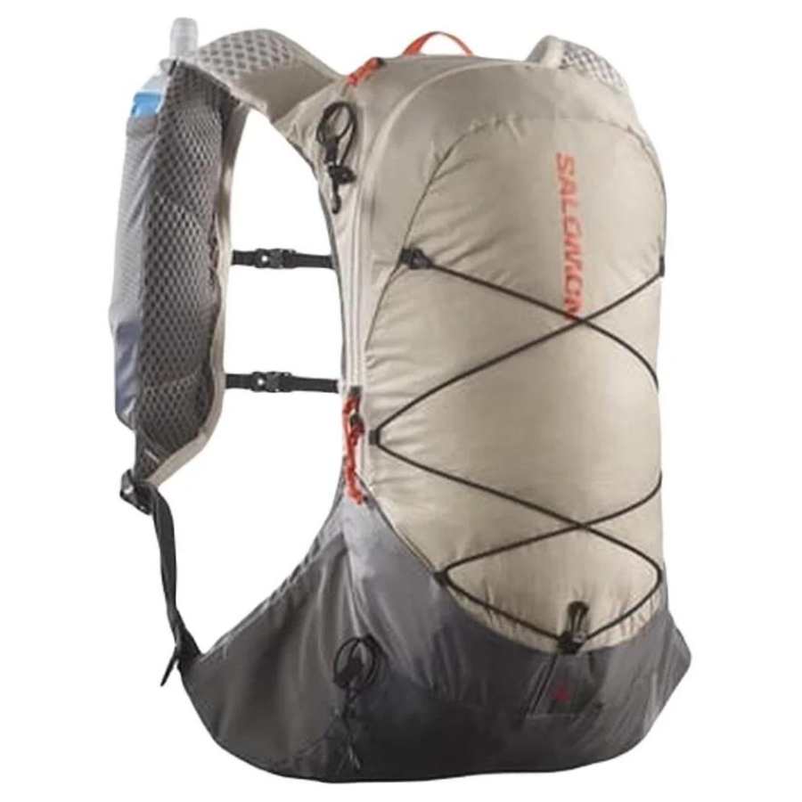 SALOMON 10L Mountaineering Hiking Short Distance Outdoor Bag Polyester Feather Gray/Black Unisex