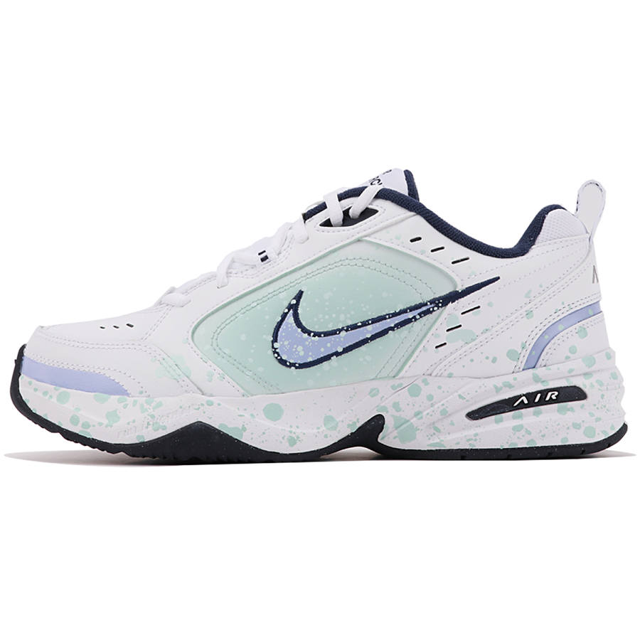 Nike Nike Air Monarch 4 Cushioning Slip Resistant Abrasion Resistant Low top Chunky Sneakers Unisex Green White