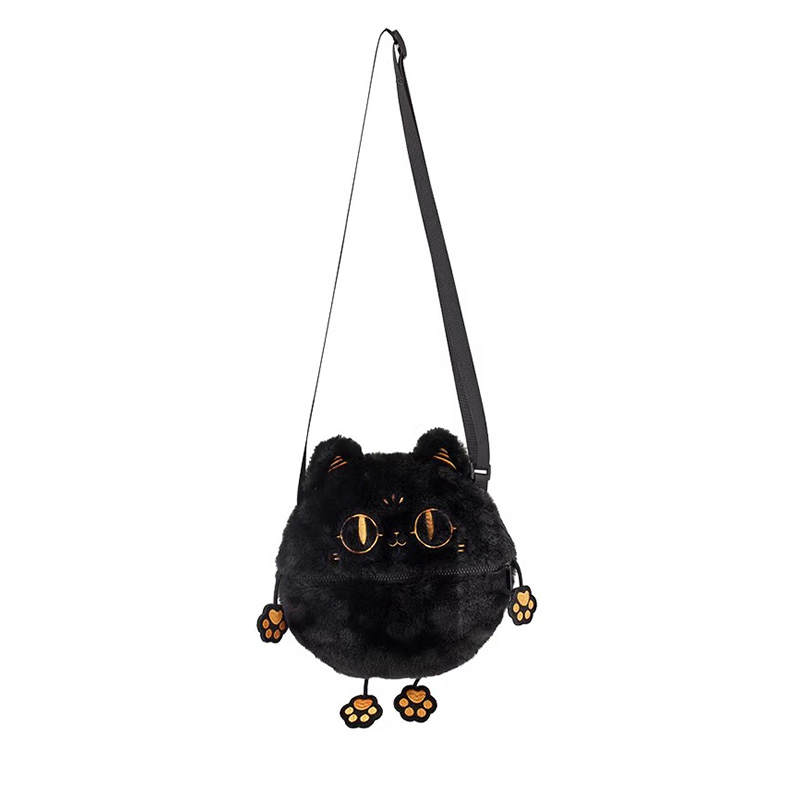 The British Museum Anderson Cat And Her Friends Collection Plush Cell Phone Pouch, Crossbody Bag Small Unisex
