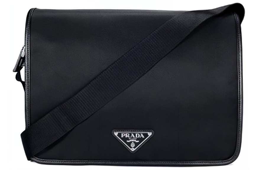 PRADA PRADA Nylon Shoulder Bag, Crossbody Bag Men's Black