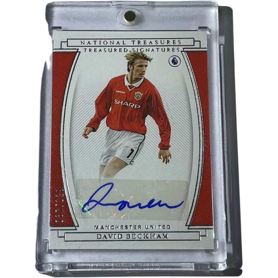 PANINI Beckham 2020/21 National Treasures, Signature 087/129, Superstar Card, Card Condition Pass Sports Cards 1 Pc