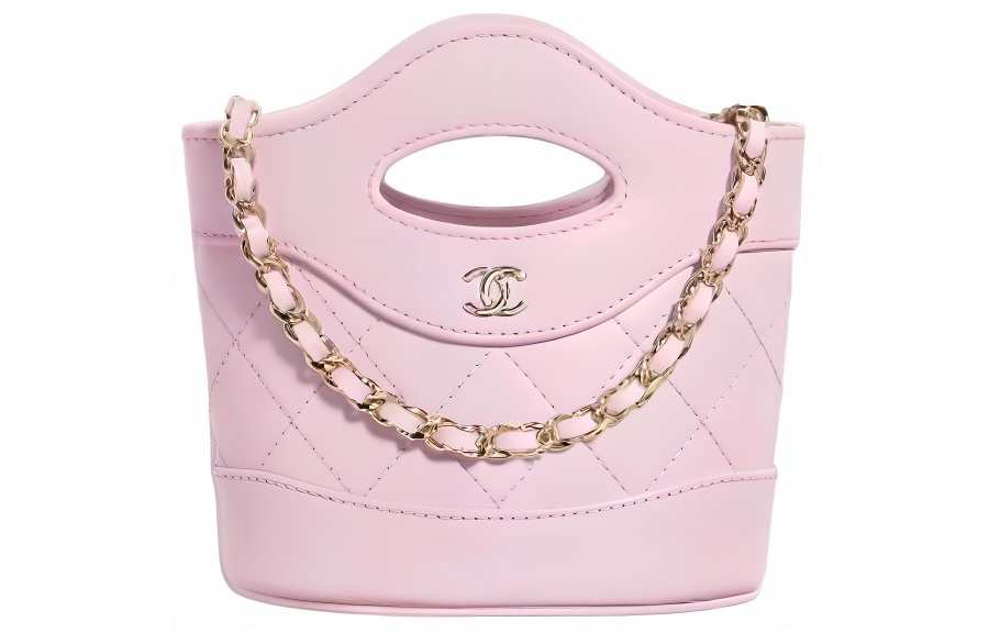 CHANEL Sheepskin French Fries Bucket Bag, Shoulder Bag, Crossbody Bag, Handbag Mini Women's Pink Purple
