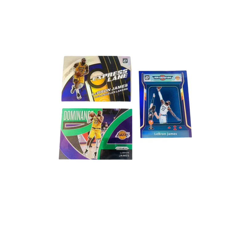 PANINI LeBron James Lakers, Refringence, Teca 3 Piece Combination, Player Card, Card Product Access Sports Cards 3 Pcs