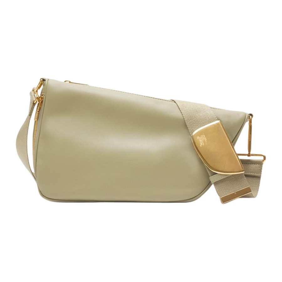 Burberry Shield Soft Calfskin Messenger Bag, Shoulder Bag, Crossbody Bag Medium Women's Orion Beige