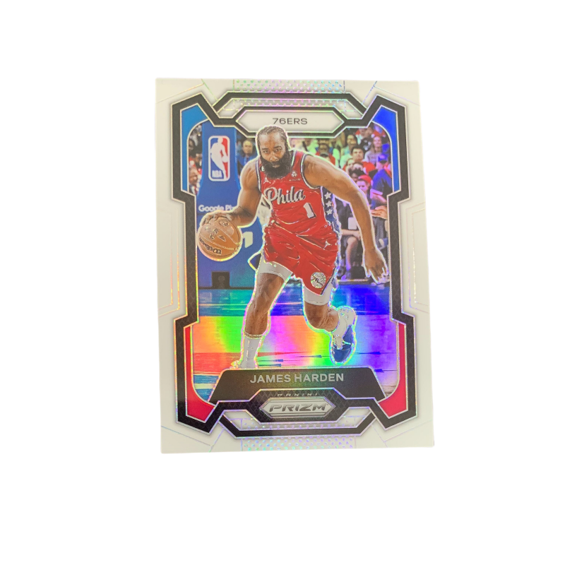 PANINI James Harden 2023 24 Basketball NBA Prizm White Fold 043/175, Star Cards, Card Condition Pass Sports Cards 1 Pc