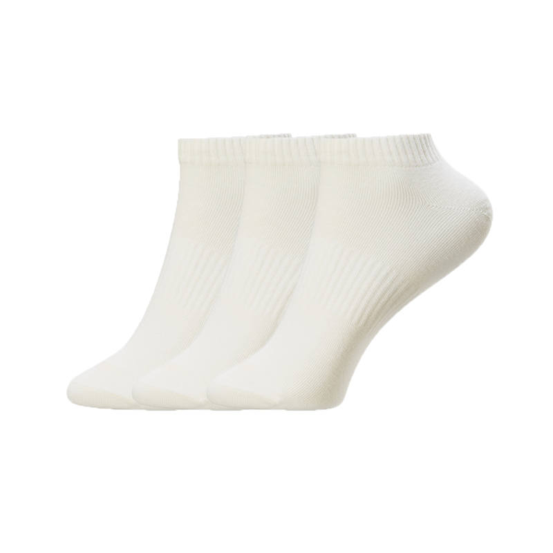 Li-Ning Li Ning Ankle Socks Unisex 3 Pack White