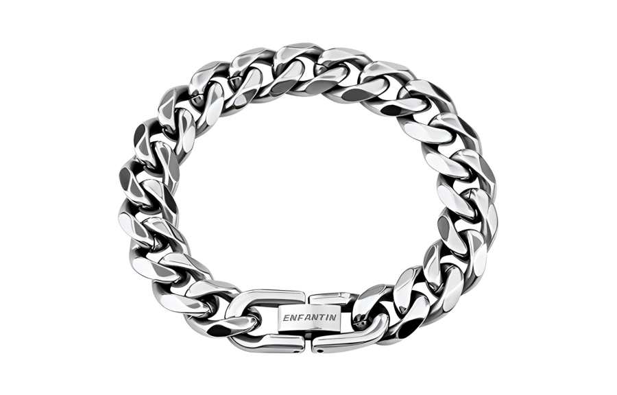 ENFANTIN Unisex Hiphop Bracelet Cuban HPC