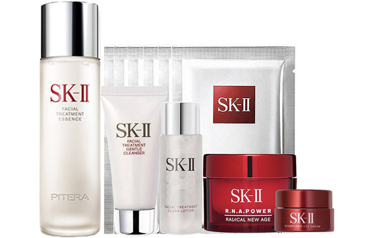 SK-II SK II Goddess Water Serums Lotion Red Bottle Face Cream Eye Cream Cleanser Facial Mask Skincare Sets