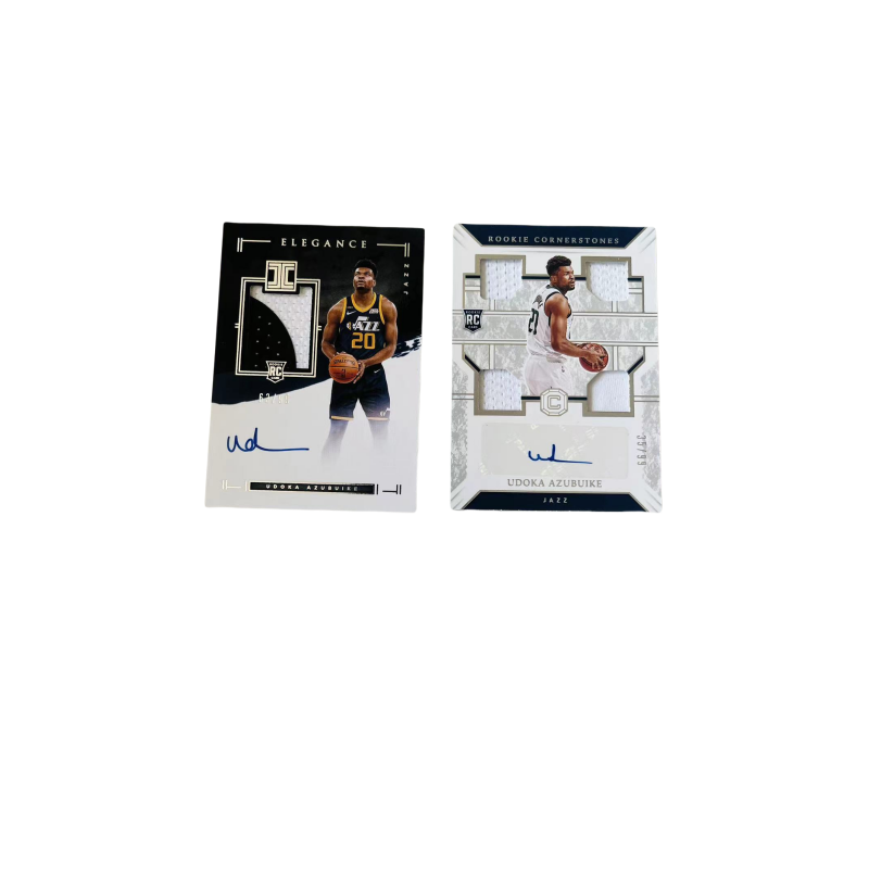 PANINI Udoka Azubuike 20 21 Jazz, Rising Stars RC Signature, Little Jinjin, Marble, Superstar Card, Card Condition Pass