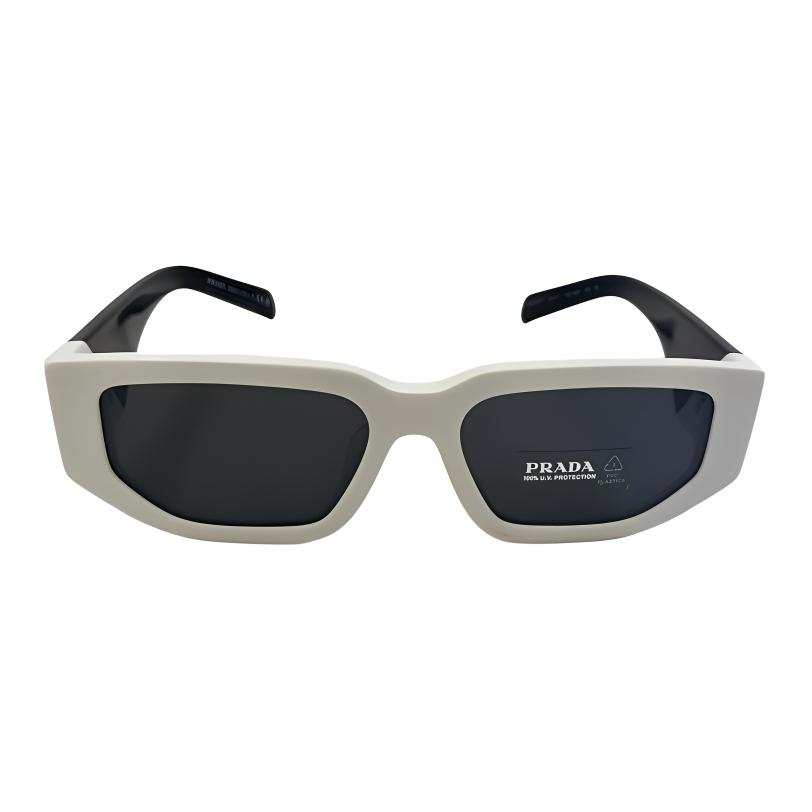 PRADA PRADA Irregular Shape Sunglasses Unisex White