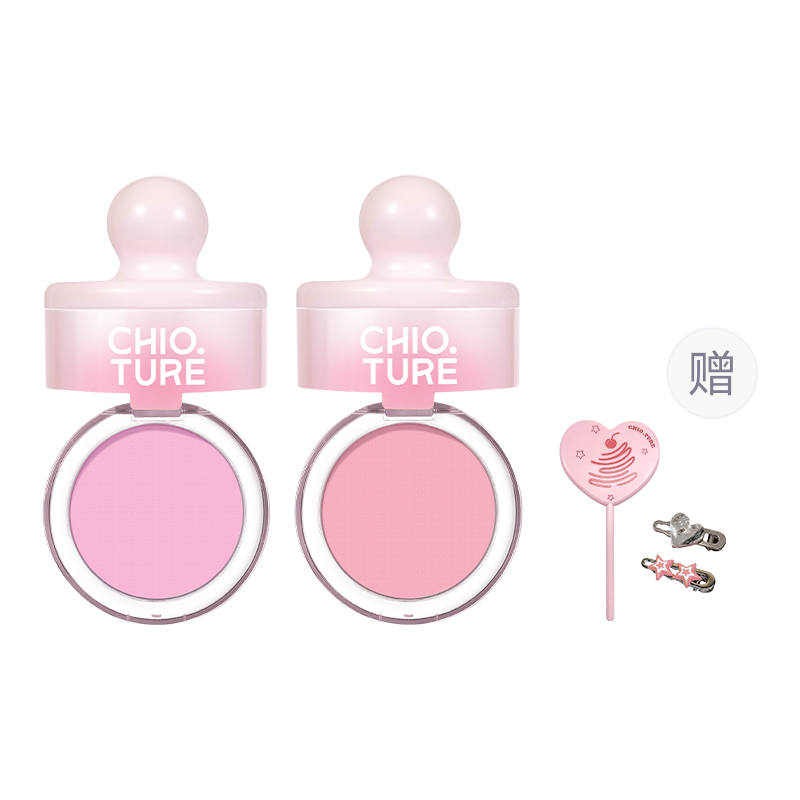 CHIOTURE Can Blush Powder Smudge Proof, Easy to Blend, Correcting Skin Tone Contouring 3.5g/3.5g*2