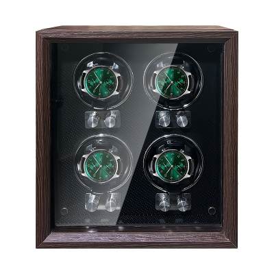 Windtoptime Wooden Shell 2 Slots 4 Slots Watch Winder Walnut Wood For Home Use Unisex