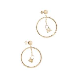 Jacquemus Brass, Bronze, Aluminum Earrings Women's Gold