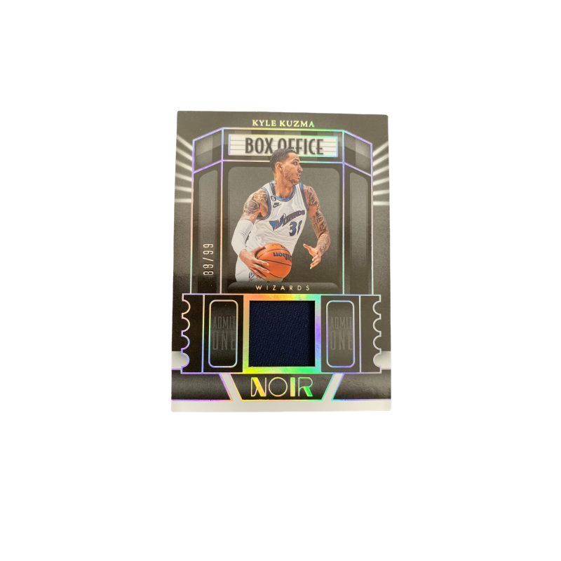 PANINI 2022 23 NOIR Kyle, Kuzma, Small Window Jersey 88/99 Parallel, Game Worn Card, Card Condition Pass Sports Cards