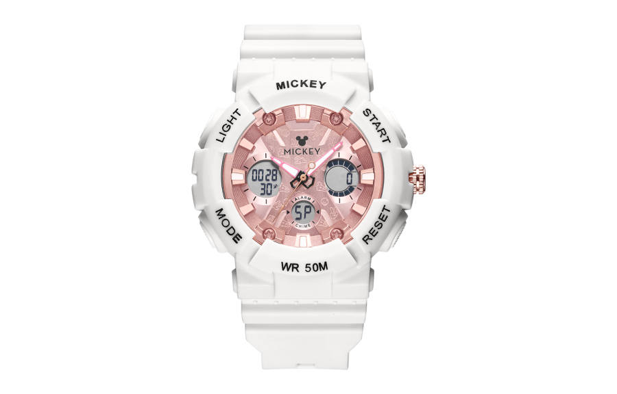 Disney 50m Waterproof Electronic Movement Unisex Pink Watch Dial