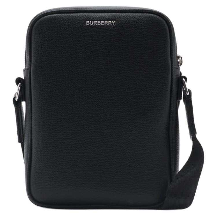 Burberry Paddy Grain Calfskin Shoulder Bag, Crossbody Bag Men's Black