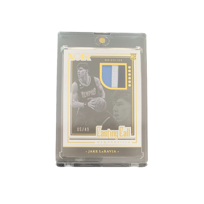 PANINI 2022 23 Noir Grizzlies, LaRavia 05/49, Tricolor PATCH Mini Window Jersey, Star Card, Card Access Pass