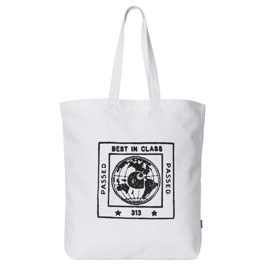 Carhartt WIP Cotton Tote Bag, Shopping Bag, Handbag, Shoulder Bag Regular Unisex White