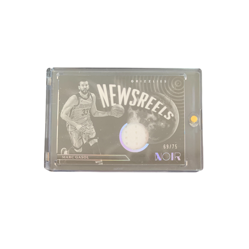 PANINI 2022 23 Noir Marc Gasol, Small Window Match Issued Jersey 69/75, Star Card, Card Access Pass Sports Cards 1 Pc