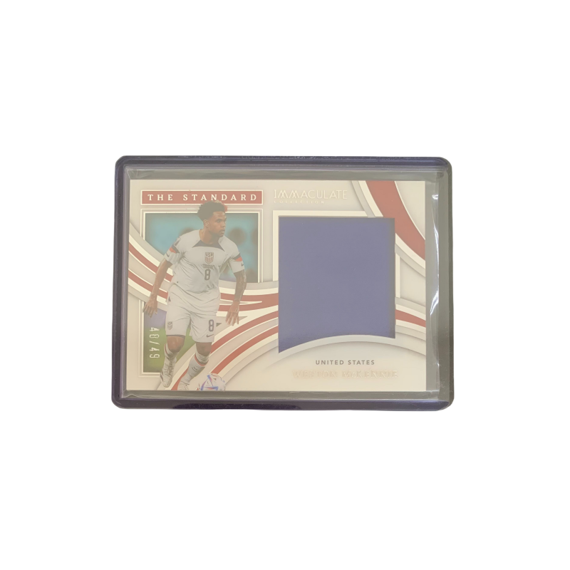 PANINI Weston McKennie 2022 23 IMM Large Window Jersey 48/49 Serial Star Card, Card Access Included Sports Cards 1 Pc